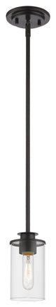Zlite 462MP-BRZ 1-Light Mini Pendant, Clear