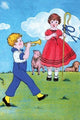 Little Boy Blue and Bo Peep- Fine Art Giclee Print 24" x 36"
