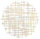 Iquara Large Gold Round Metal Wall Art