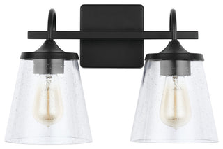 Capital Lighting 139122-496 2 Light 15-1/4"W Bathroom Vanity - Matte Black