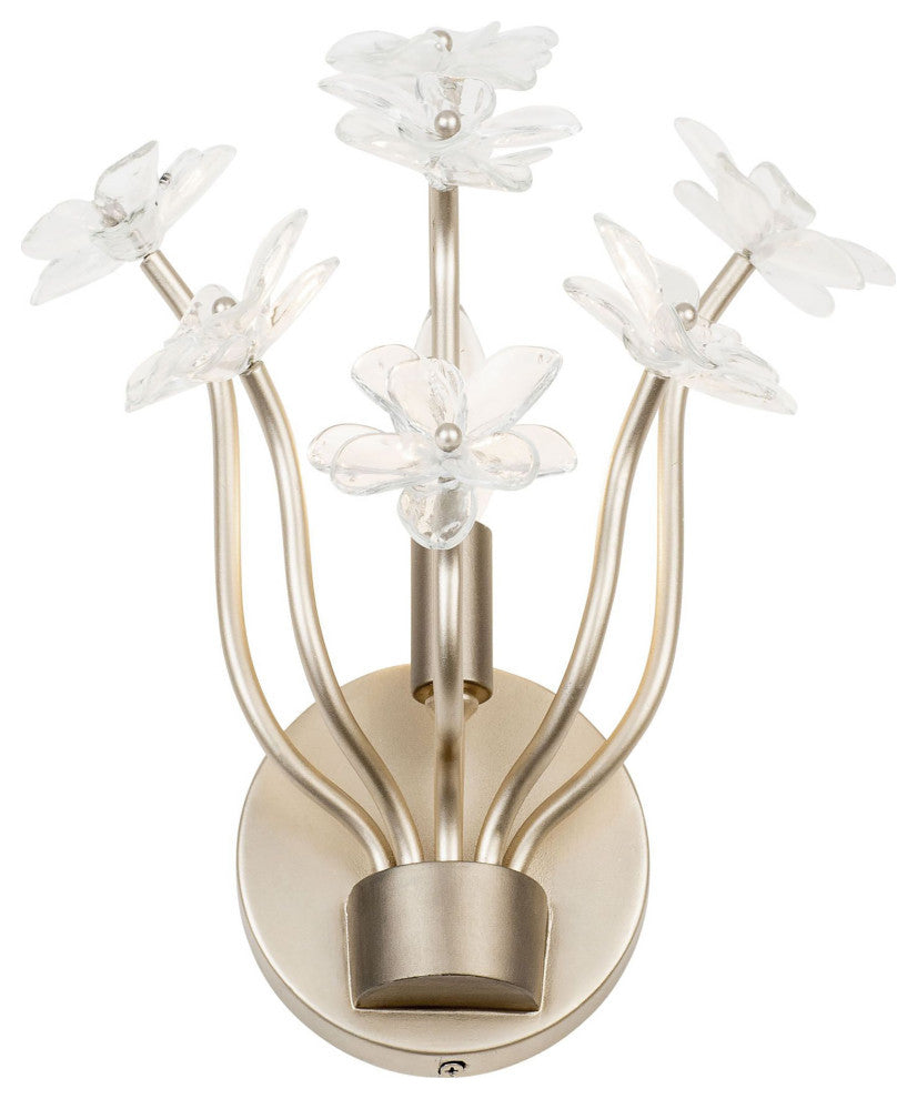 Wildflower 1-Lt Sconce - Gold Dust/Artifact