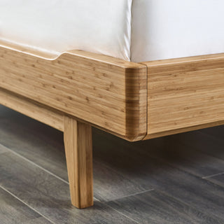 Currant Platform Bed, Caramelized, Queen
