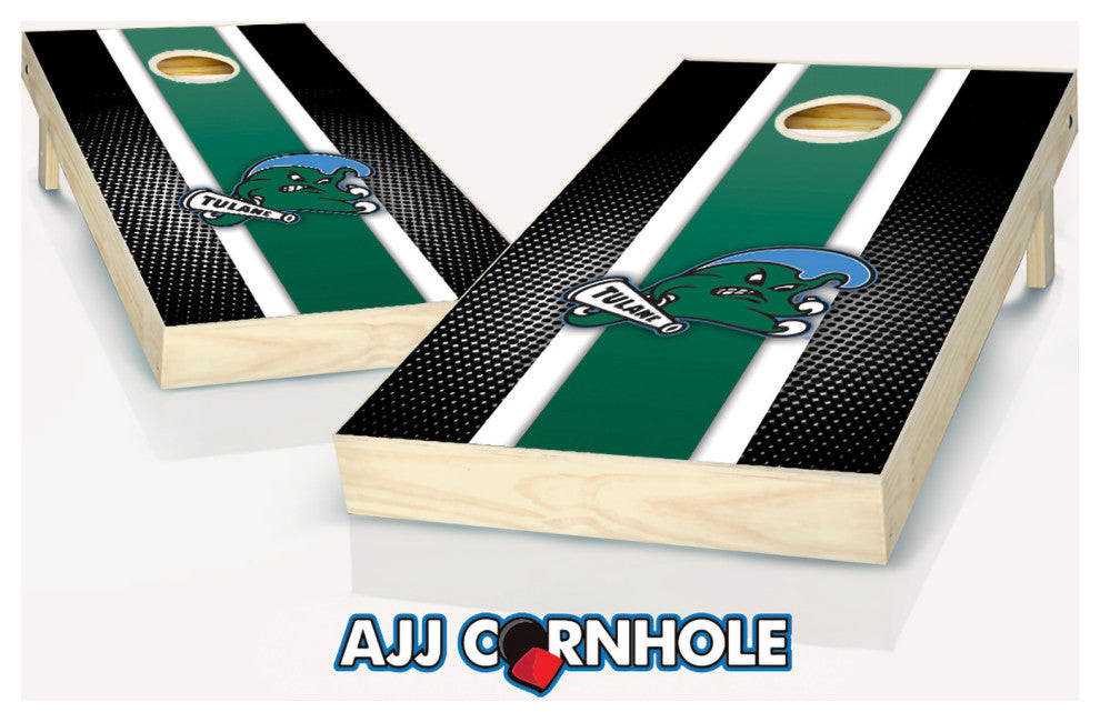 Tulane Striped Cornhole Set