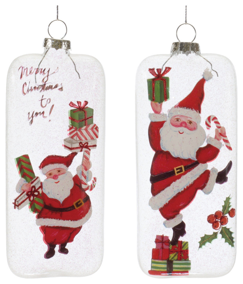 Whimsical Santa Ornament, 12-Piece Set