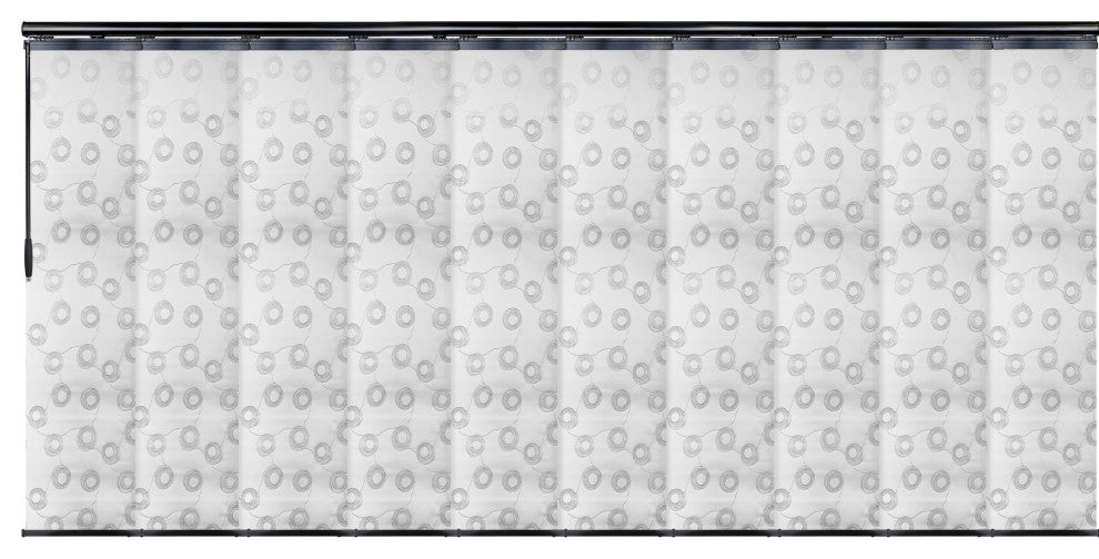 Salma 10-Panel Track Extendable Vertical Blinds 120-218"W