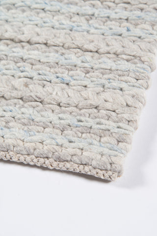 Momeni Andes Wool and Viscose Hand Woven Light Gray Runner 2'3"x8'