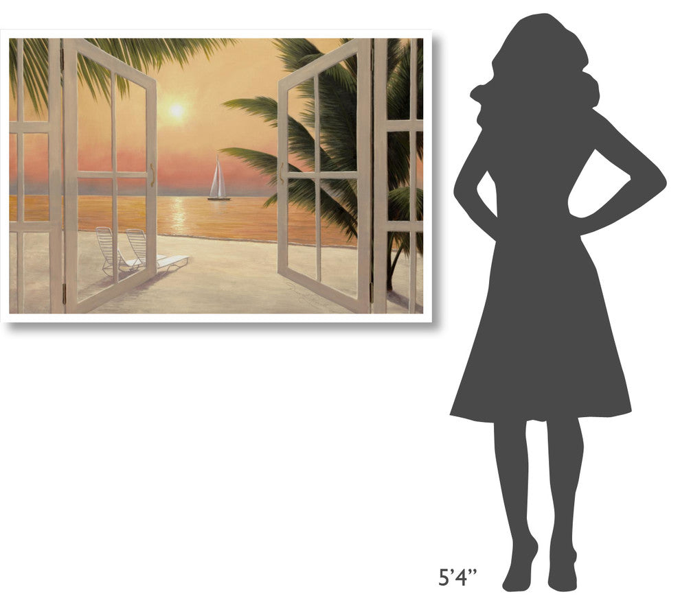 "Beach Windows" Digital Paper Print by Diane Romanello, 50"x34"