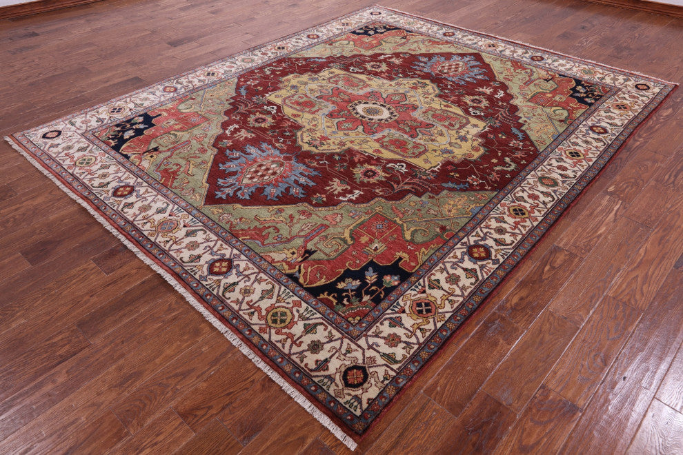 Handmade Persian Fine Serapi Wool Rug 8' 0" X 9' 10" - Q14690