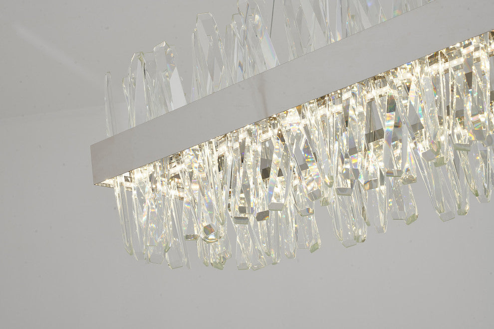 Bethel International LX61C40CH 4-Light LED Chandelier, Chrome