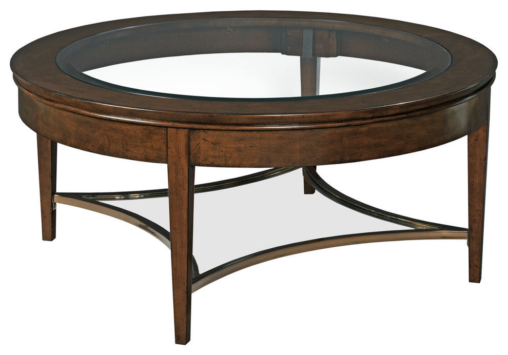 Kincaid Elise Solid Wood Aura Cocktail Table, Amaretto
