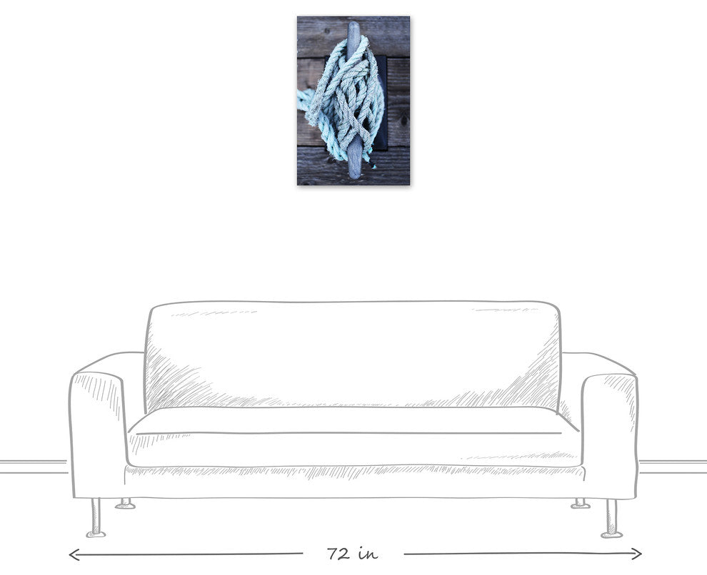 Boat Rope Tied Up 16x24 Print on Canvas