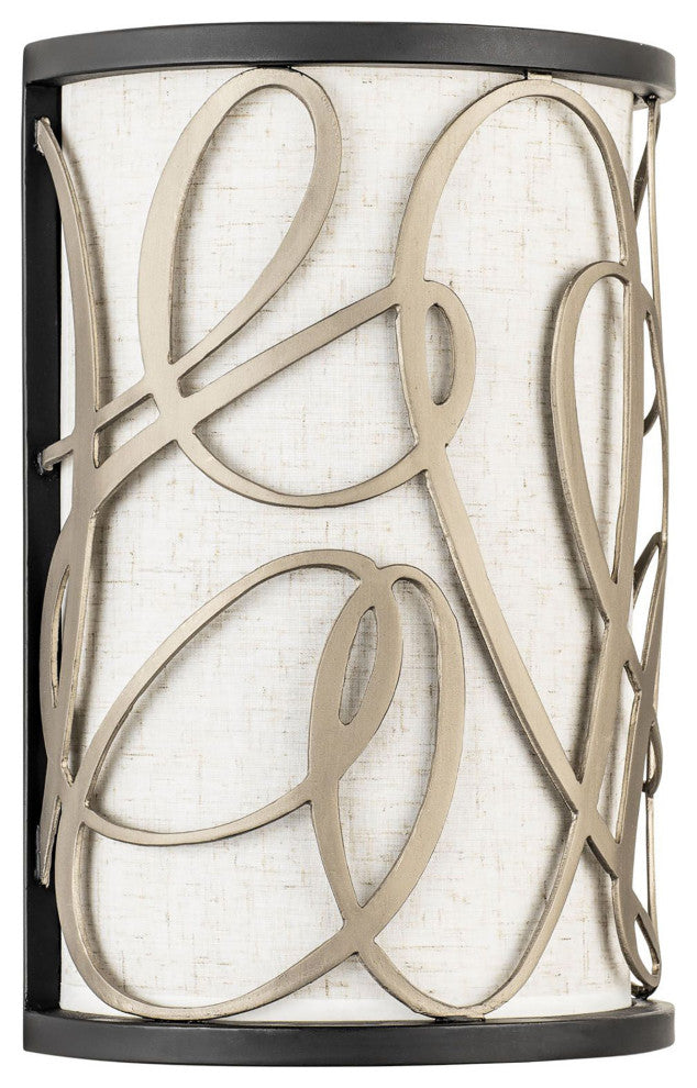 Scribble 1-Lt Sconce - Matte Black/Artifact