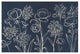 "Indigo Floral I" Digital Paper Print by Silvia Vassileva, 32"x22"