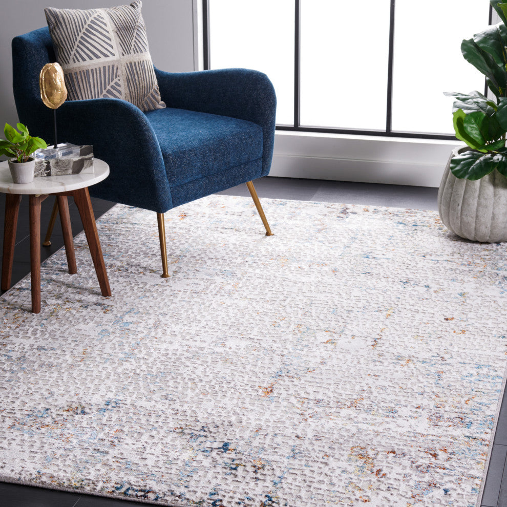Safavieh Amelia Collection, ALA254 Rug, Grey/Light Grey, 5'5"x7'7"