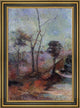 Paul Gauguin Landscape - 18" x 27" Framed Premium Canvas Print