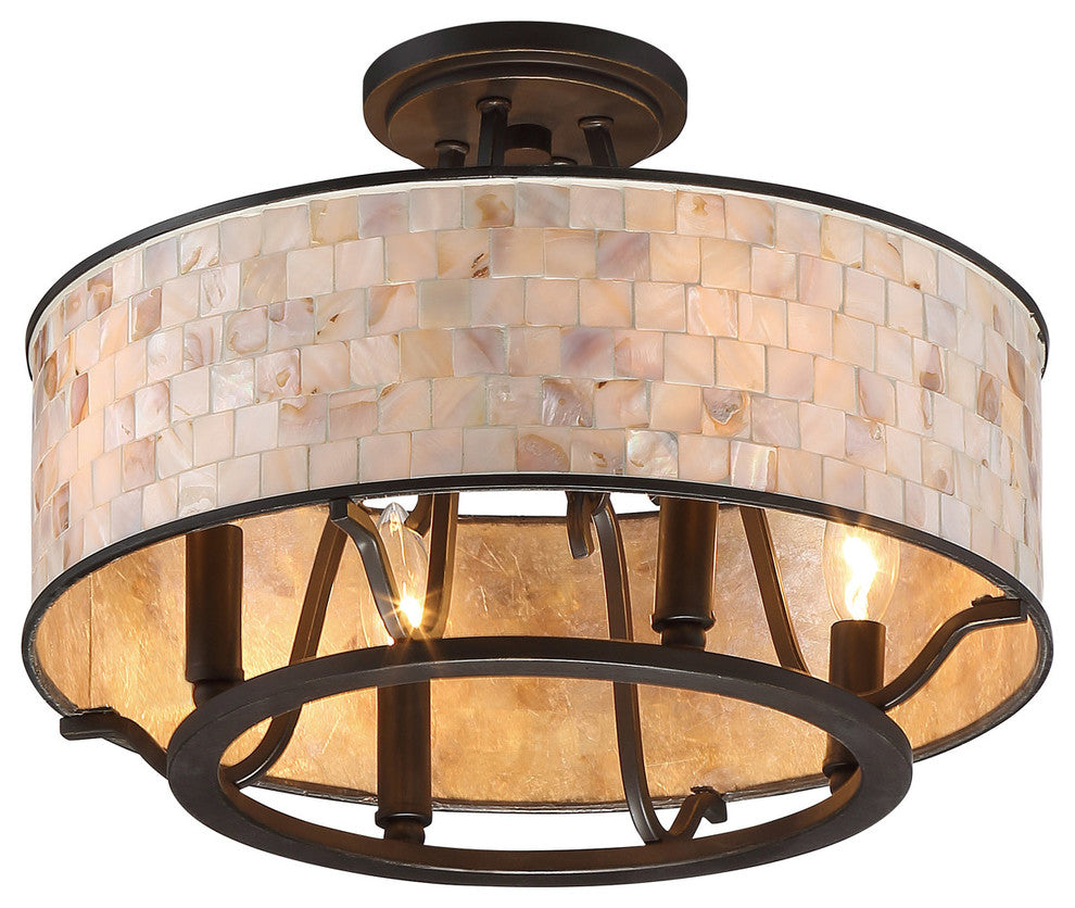 Quoizel Aristocrat Four Light Semi-Flush Mount AS1716PN