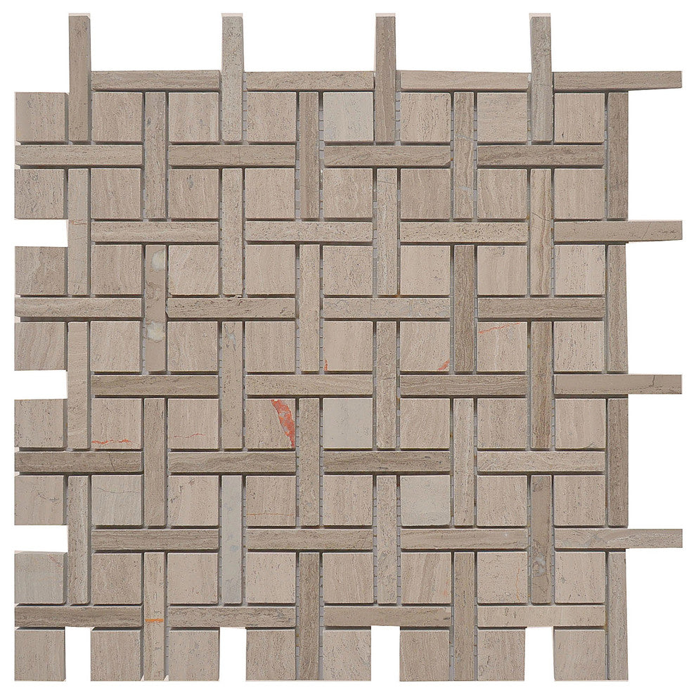 12"x12" Apartment Collection, Atlanta, Strip+Square, Polished, Set of 50