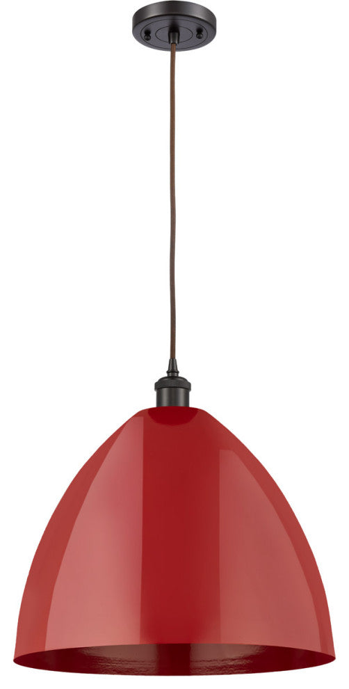 Innovations 516-1P-OB-MBD-16-RD-LED 1-Light Mini Pendant, Oil Rubbed Bronze