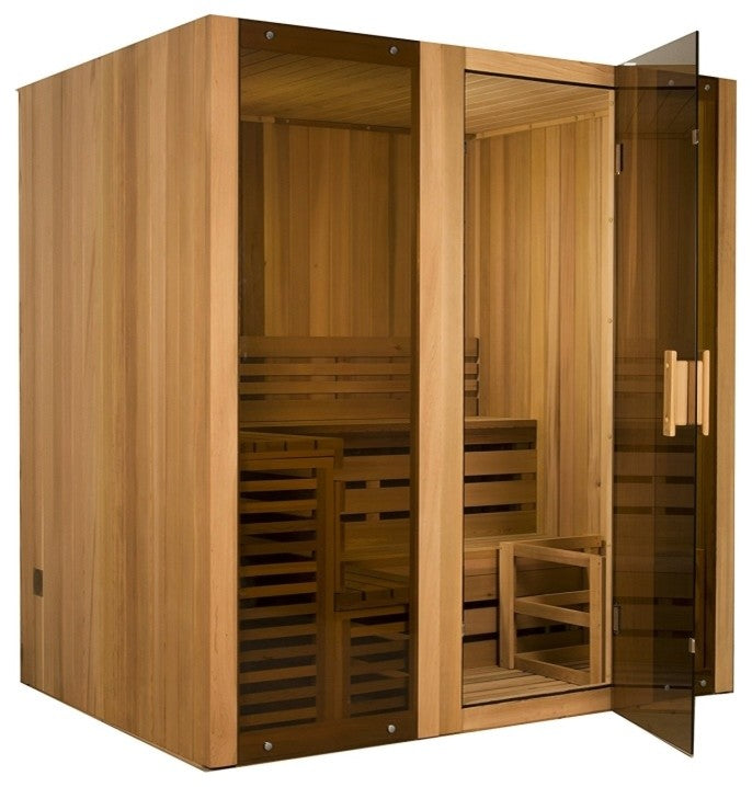 Aleko STI6CED 6 Person Cedar Indoor Sauna With 6KW ETL Certified Heater