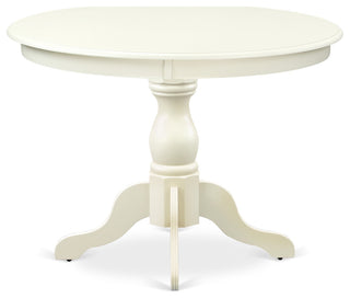 3 Pc Kitchen Set, Linen White Dinning Table, 2 Linen White Wooden Chairs