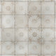 Kings Blume Encaustic Ceramic Floor and Wall Tile, White