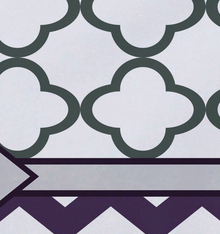 Express Line Geometric Print Placement, Larkspur, Set of 4