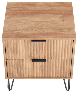Manhattan Comfort Dumbo Nightstand, Golden Brown