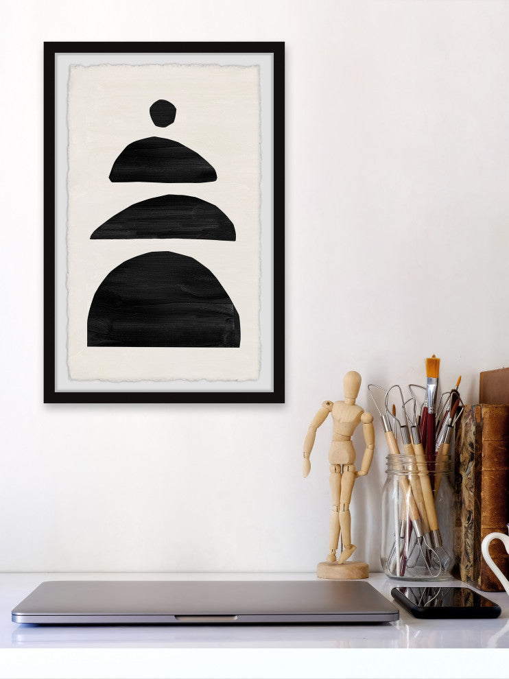"Border Barriers" Framed Painting Print, 16x24