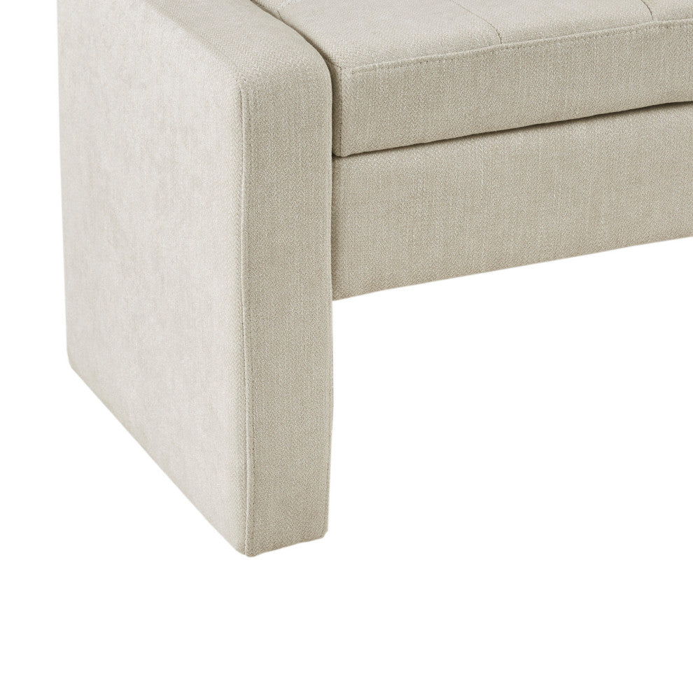 Madison Park Gillian Soft Close Storage Bench, Cream