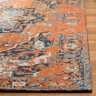Safavieh Classic Vintage Collection CLV111 Rug, Orange/Navy, 4' X 6'