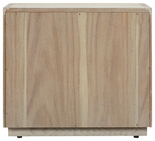 Abbey 2 Drawer Nightstand in Grey Oak Wood