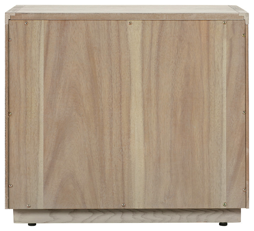 Abbey 2 Drawer Nightstand in Grey Oak Wood