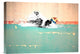 "Swim on! Bronx, NYC" Stretched Canvas Giclee by Masterfunk Collective, 16"x11"