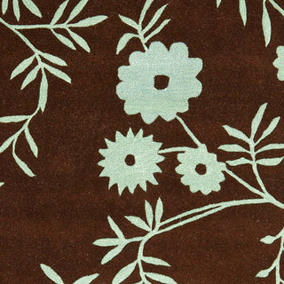 Safavieh Soho Soh774B Floral Rug, Brown/Teal, 7'6"x9'6"