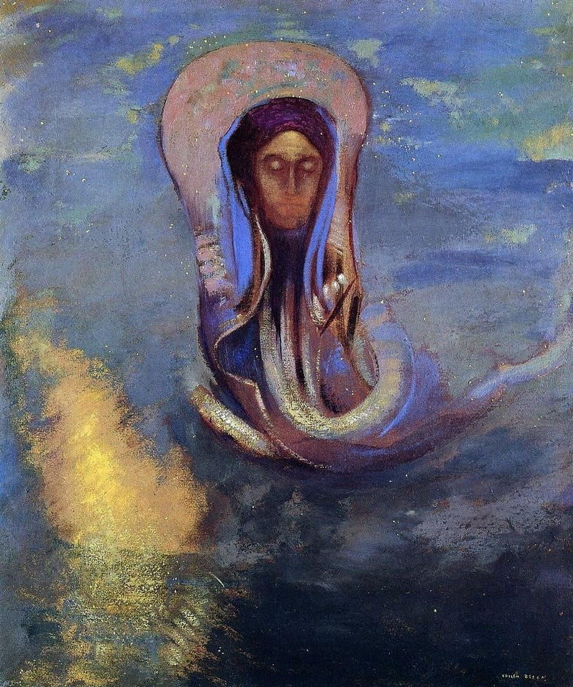 Odilon Redon Oannes, 20"x25" Wall Decal