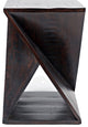 Global Archive Solid Mango Hardwood Modern Angled Jasper Table