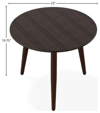 23" Round Rustic Outdoor End Table, Kona