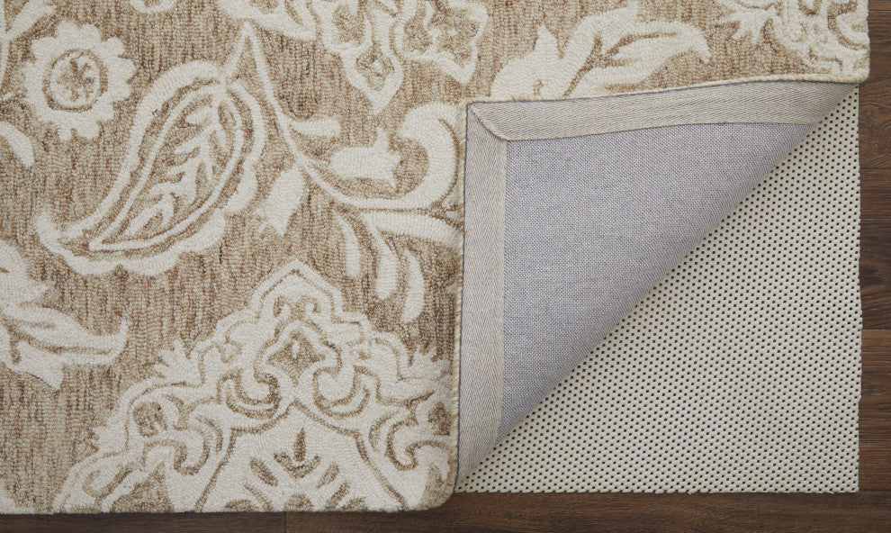 Weave & Wander Natal Blue/Gray, Taupe/Ivory, 5'x8'