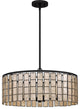 Quoizel SGLM2822MBK 4-Light Pendant, Seigler