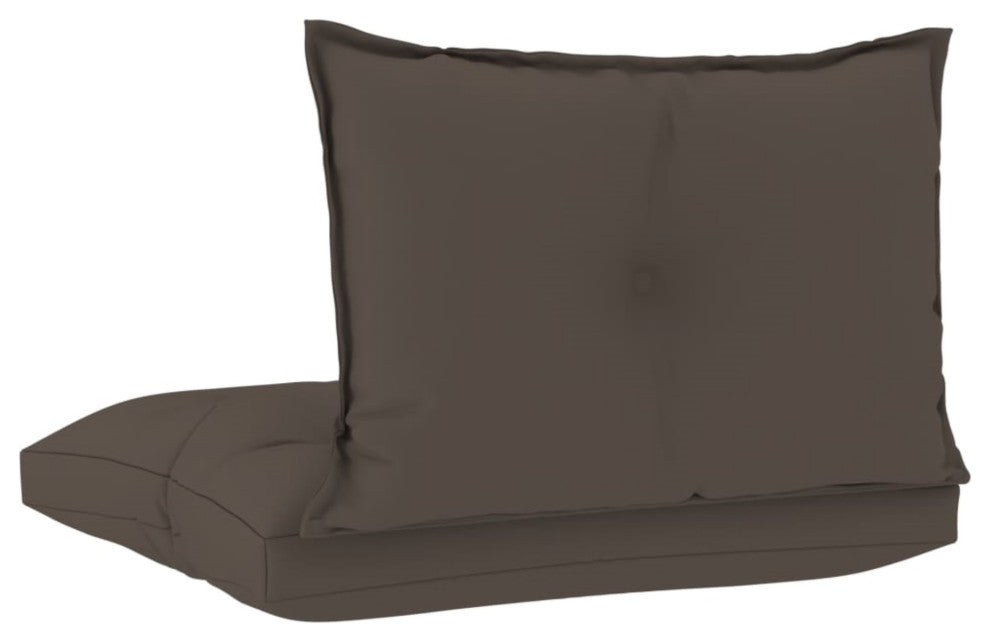 Vidaxl Pallet Sofa Cushions 2-Piece Taupe Fabric