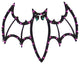18" Lighted Halloween Spooky Bat Window Silhouette Decoration
