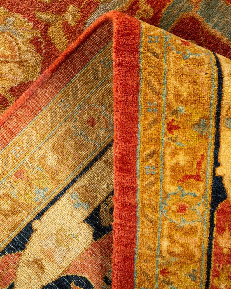 Mogul, One-of-a-Kind Hand-Knotted Area Rug  - Orange, 6' 1" x 8' 10"