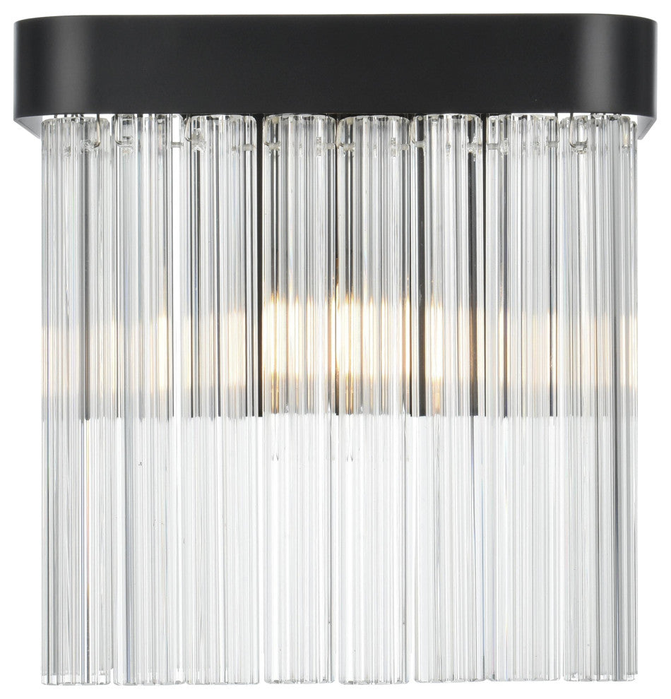 Home Living 9" Wall Sconce, Black