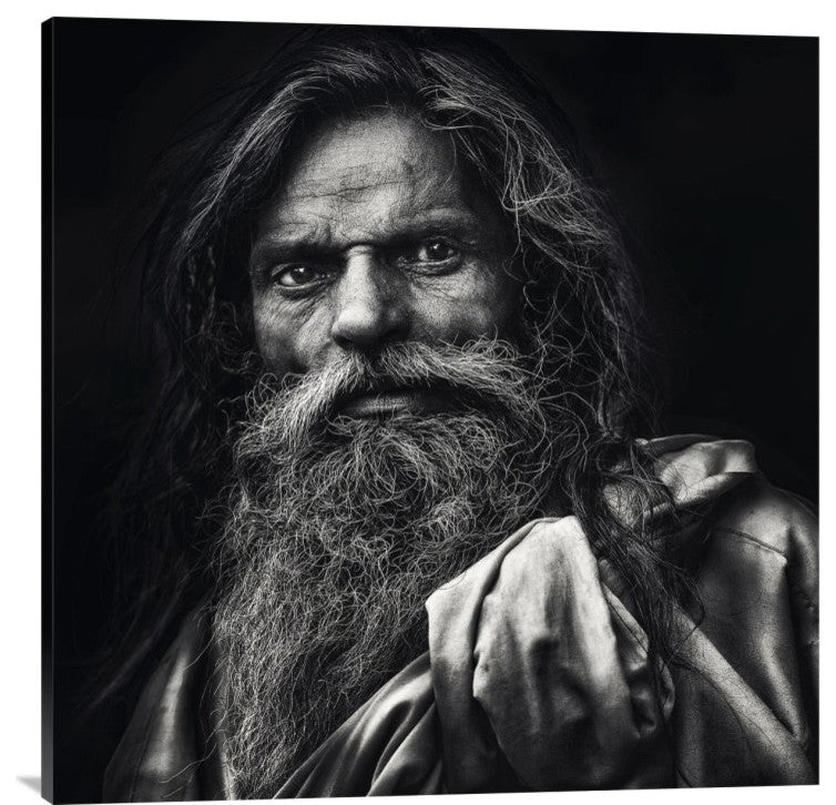"The Man From Agra" Stretched Canvas Giclee by Piet Flour, 36x36"