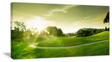 Green Valley Panorama, Landscape Canvas Art Print, 60"x28"