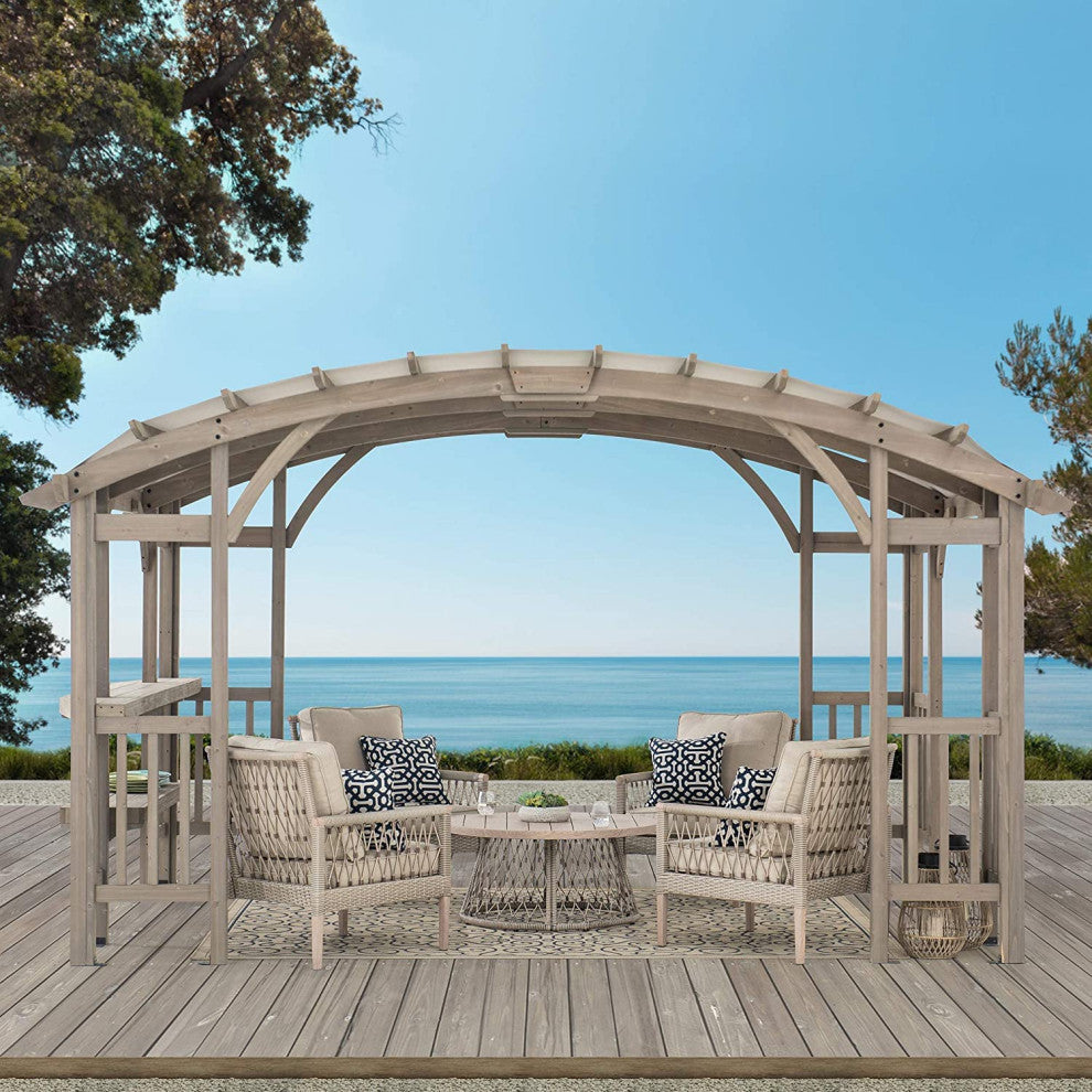 SummerCove Bellucci 10'x14' Cedar Framed Arched Pergola