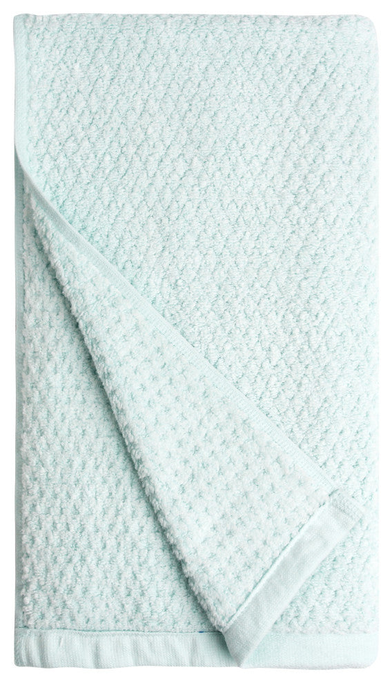 Everplush Diamond Jacquard Hand Towel Set, 4-Pack, Spearmint