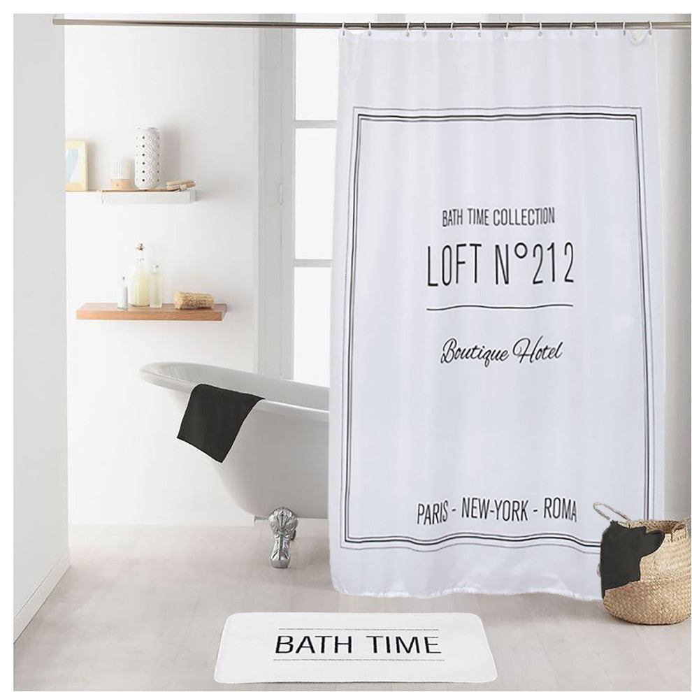 Bathroom Accessories Bath Time Collection, White, Bathmat