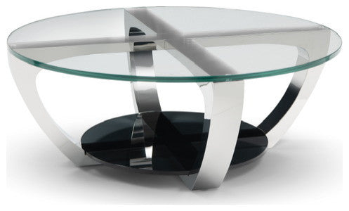Celeste Cocktail Table Stainless Steel