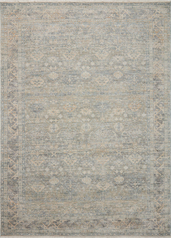 Angela Rose x Loloi Blake Sky / Beige 18" x 18" Sample Rug